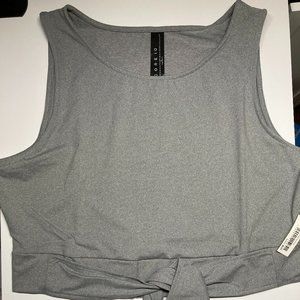Coreio Crop Top Womans Grey Size XL New